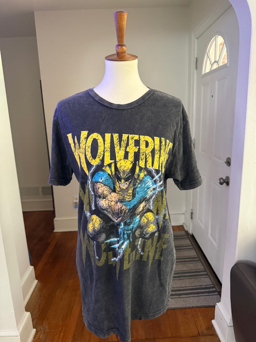 Wolverine Disney Marvel Faded Black T-shirt Medium